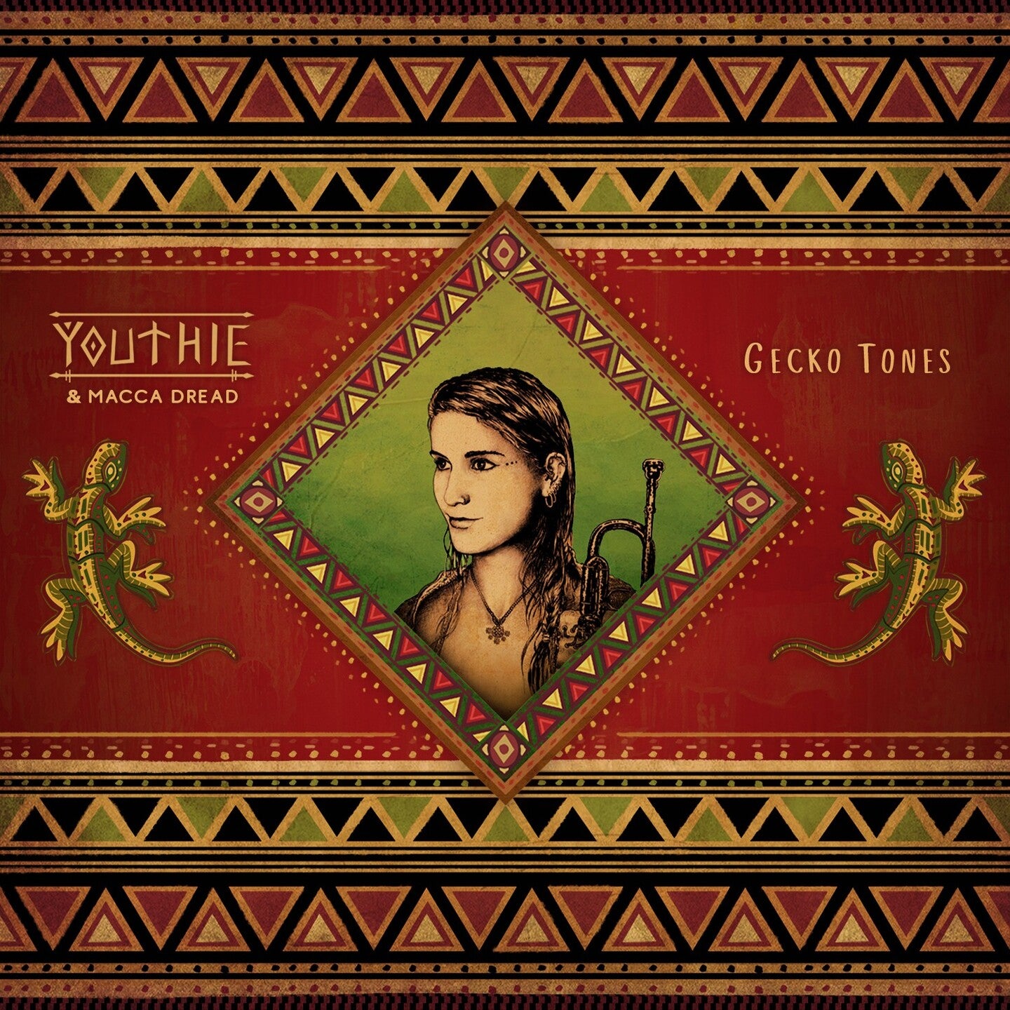 Pochette de : GECKO TONES - YOUTHIE, MACCA DREAD (CD)