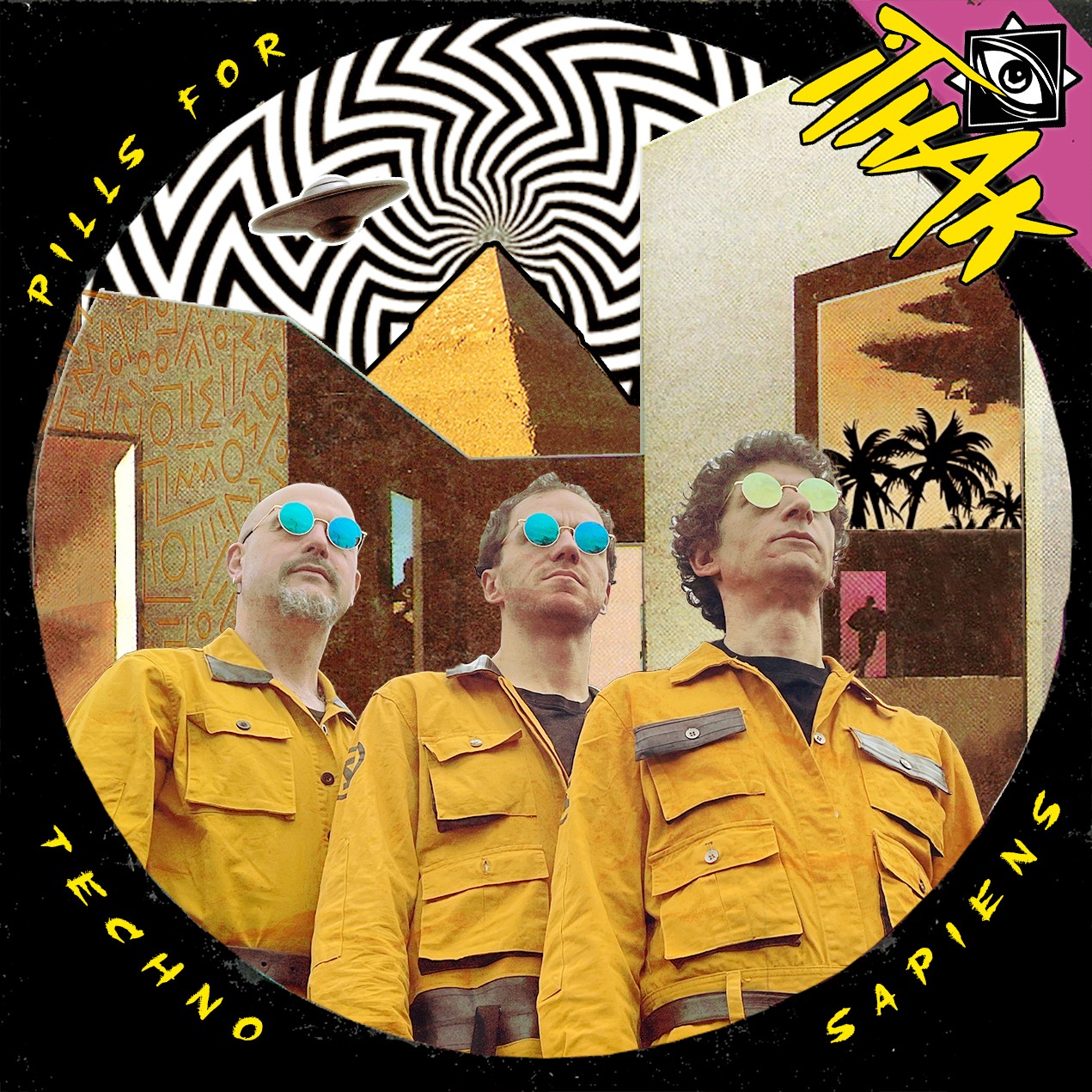 Pochette de : PILLS FOR TECHNO SAPIENS - ITHAK (VINYLE 33T)