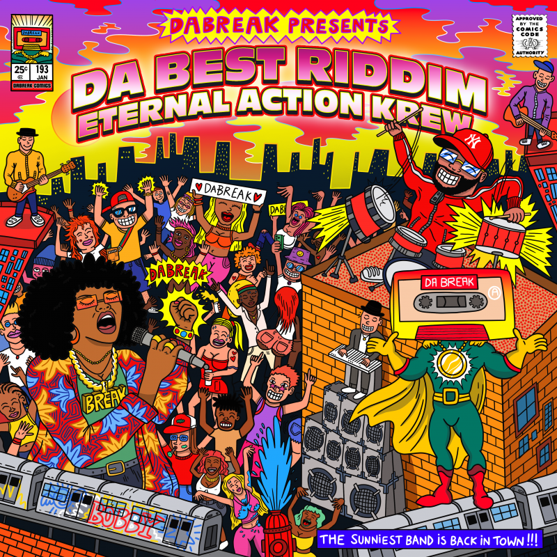 Pochette de : DA BEST RIDDIM ETERNAL ACTION KREW - DA BREAK (VINYLE 33T)