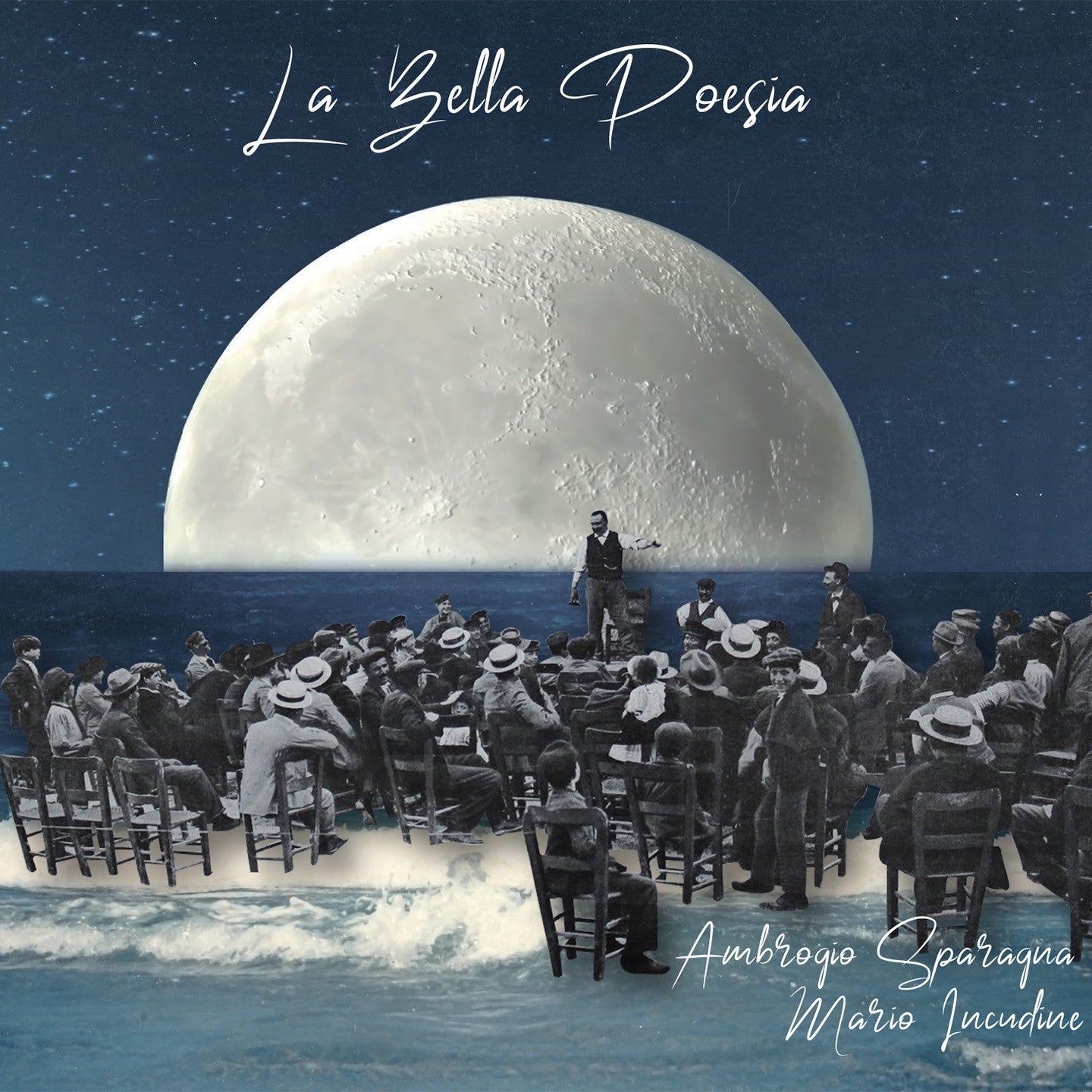 Pochette de : LA BELLA POESIA - AMBROGIO SPARAGNA / MARIO INCUDINE (CD)
