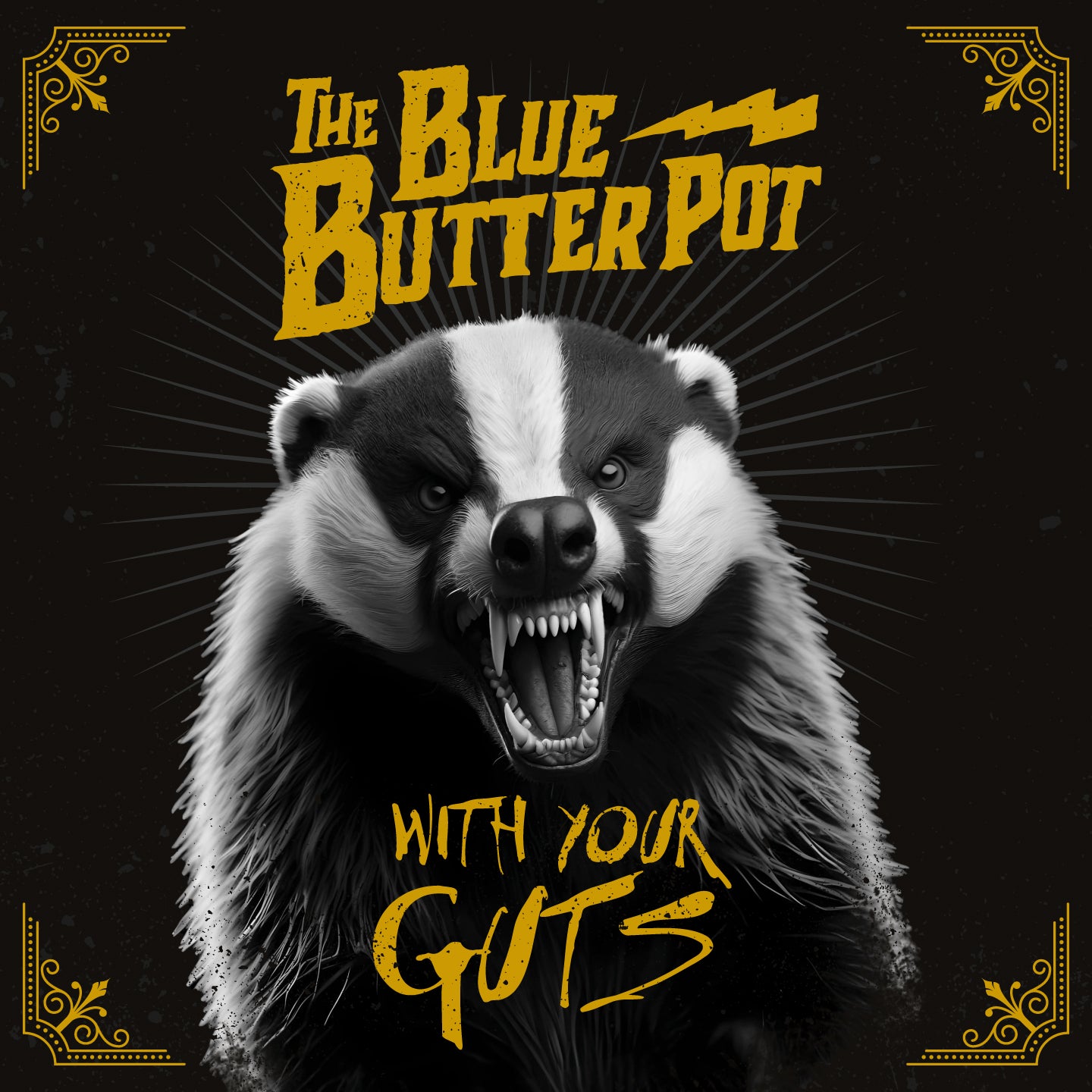 Pochette de : WITH YOUR GUTS - THE BLUE BUTTER POT (VINYLE 33T)