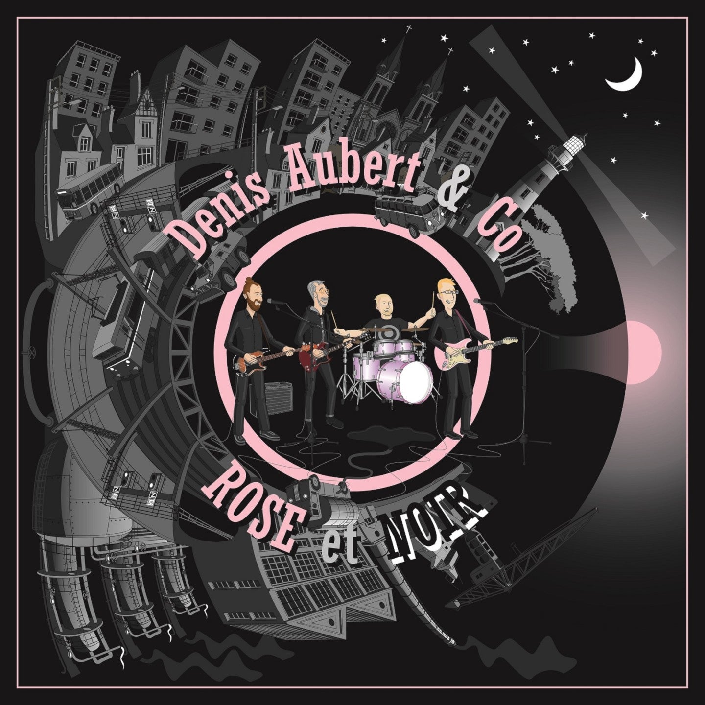 Pochette de : ROSE ET NOIR - DENIS AUBERT & CO (CD)