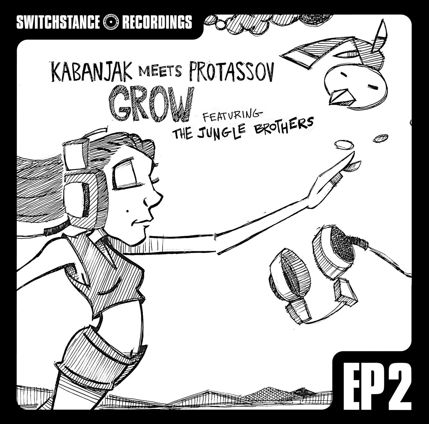 Pochette de : GROW EP2 - KABANJAK (VINYLE 33T)