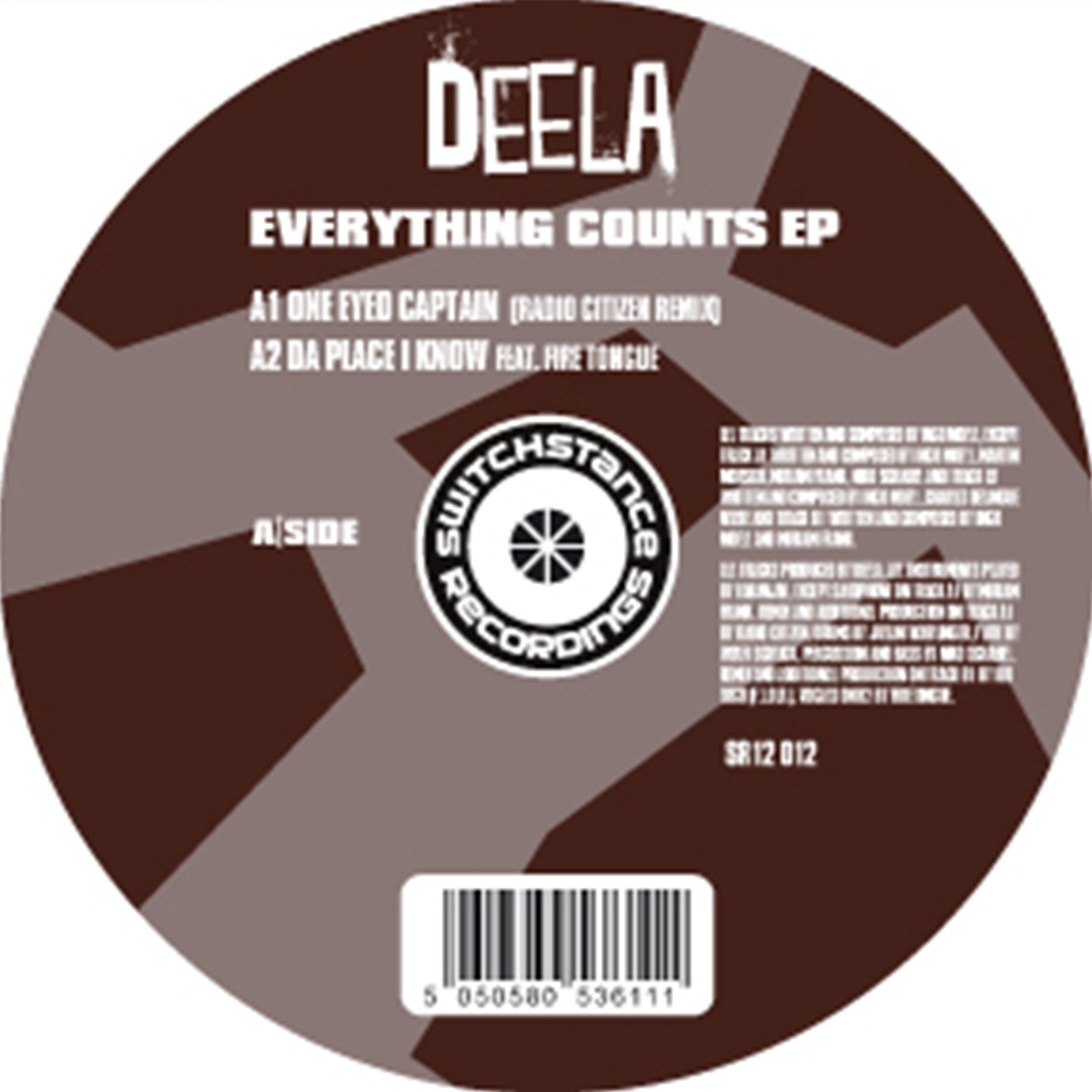 Pochette de : EVERYTHING COUNTS - DEELA (45T)