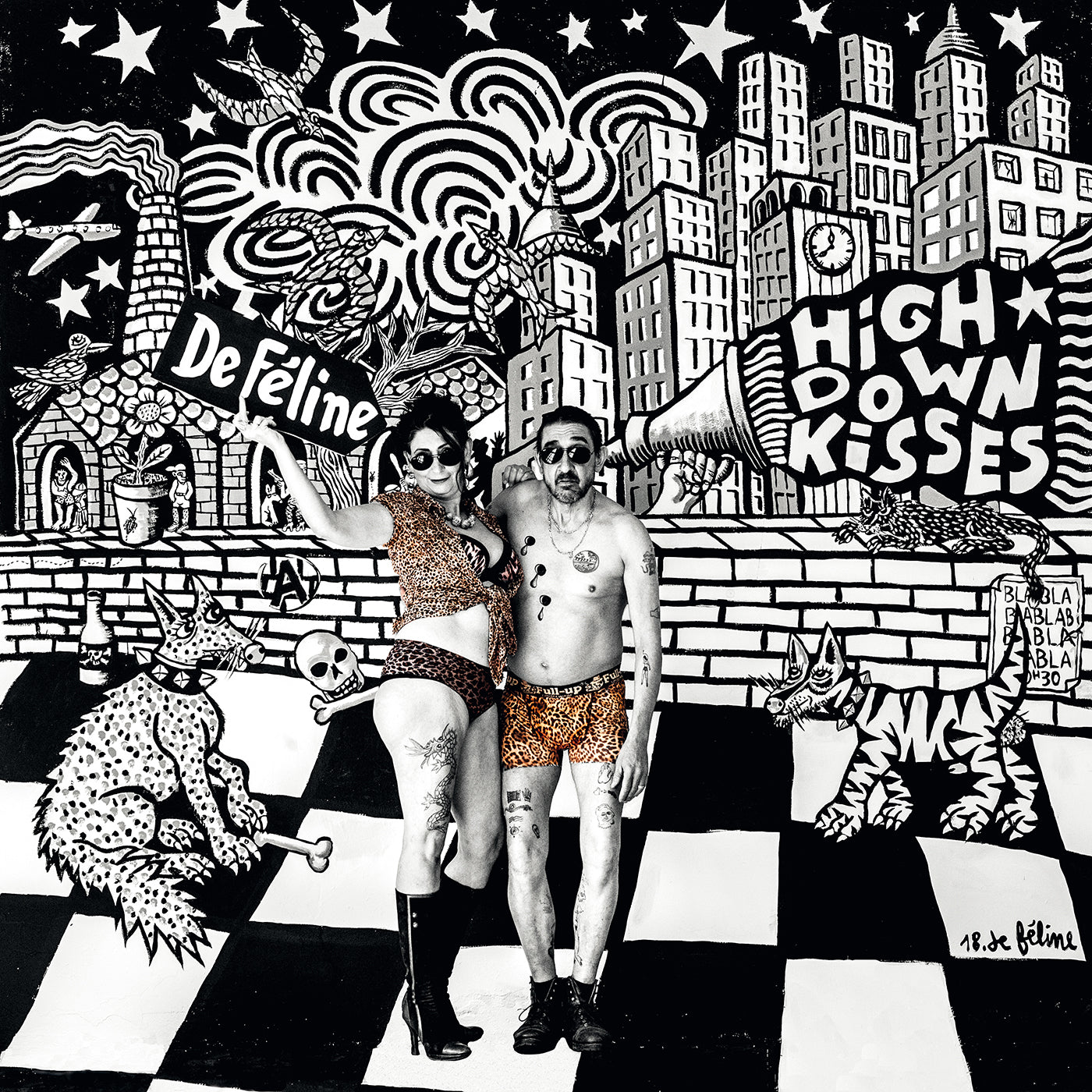 Pochette de : HIGH DOWN KISSES (VN) - DE FÉLINE (VINYLE 33T)
