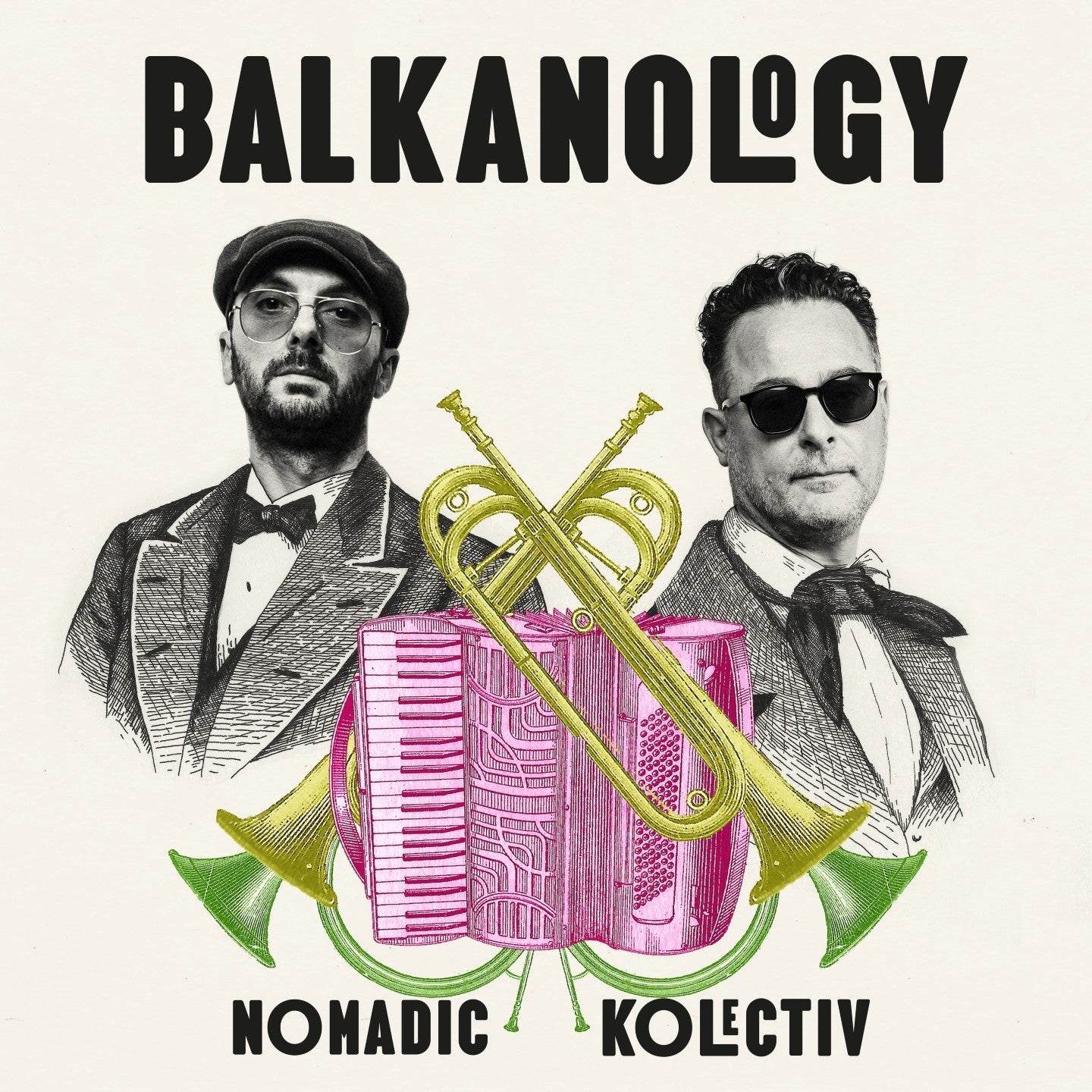 Pochette de : BALKANOLOGY - NOMADIC KOLECTIV (VINYLE 33T)