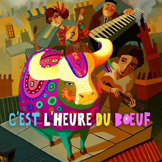 Pochette de : C'EST L'HEURE DU BOEUF CD + LIVRET - DUO LUZI NASCIMENTO (CD)