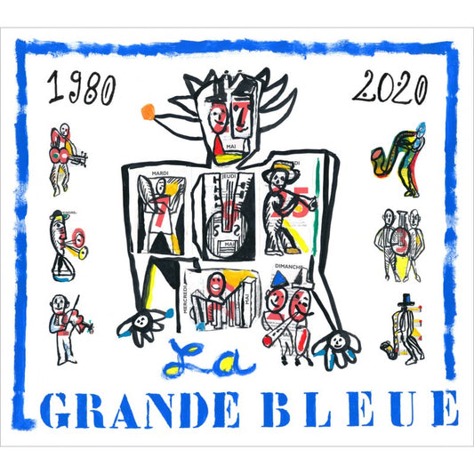 Pochette de : LA GRANDE BLEUE 1980-2020 , MUSIQUES IMAGINAIRES DE LA MÉDITERRANÉE , HORO , TUTTO VA BENE! - LA GRANDE BLEUE (CD)