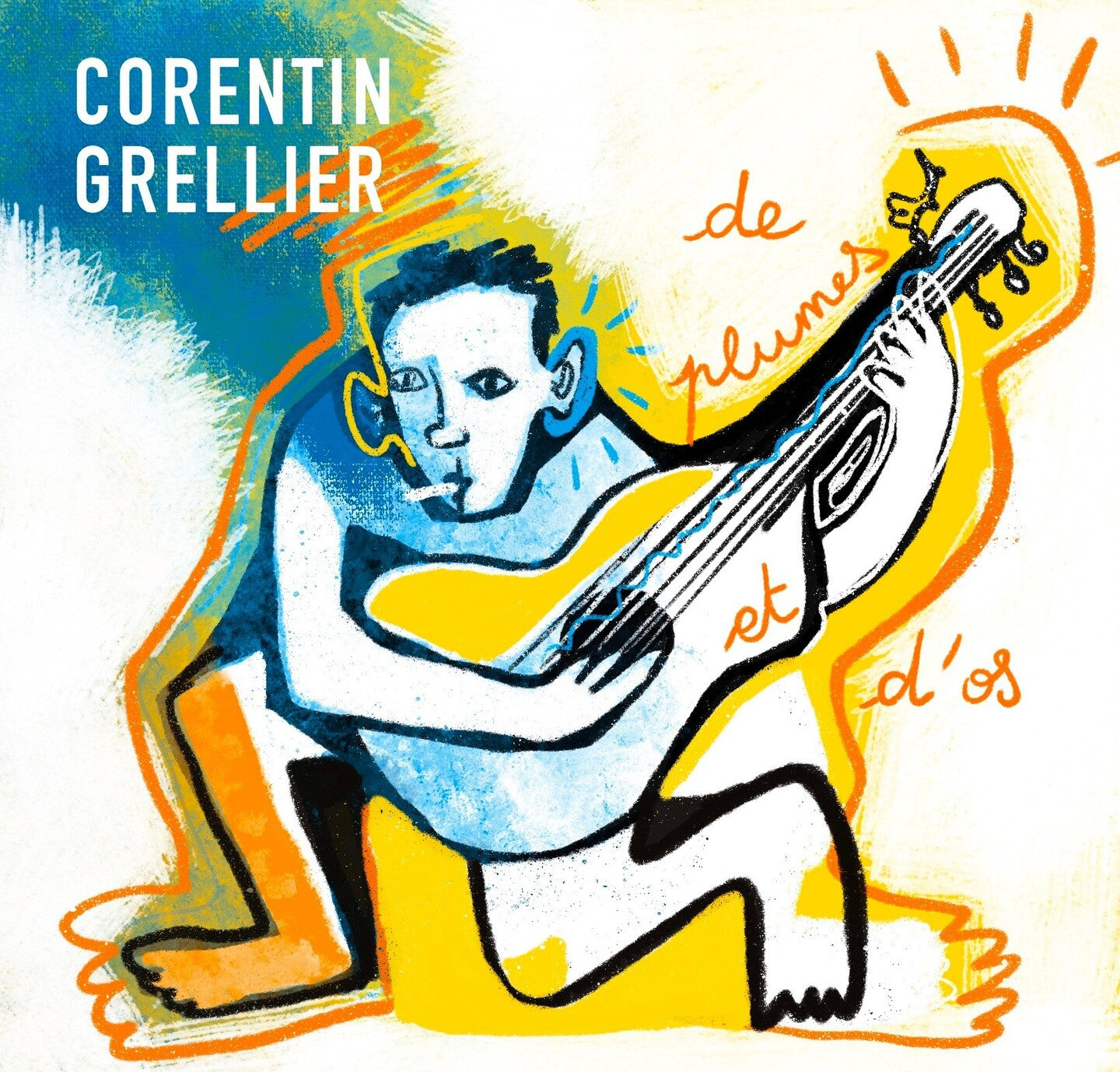 Pochette de : DE PLUMES ET D'OS - CORENTIN GRELLIER (CD)