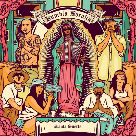Pochette de : SANTA SUERTE - KUMBIA BORUKA (VINYLE 33T)