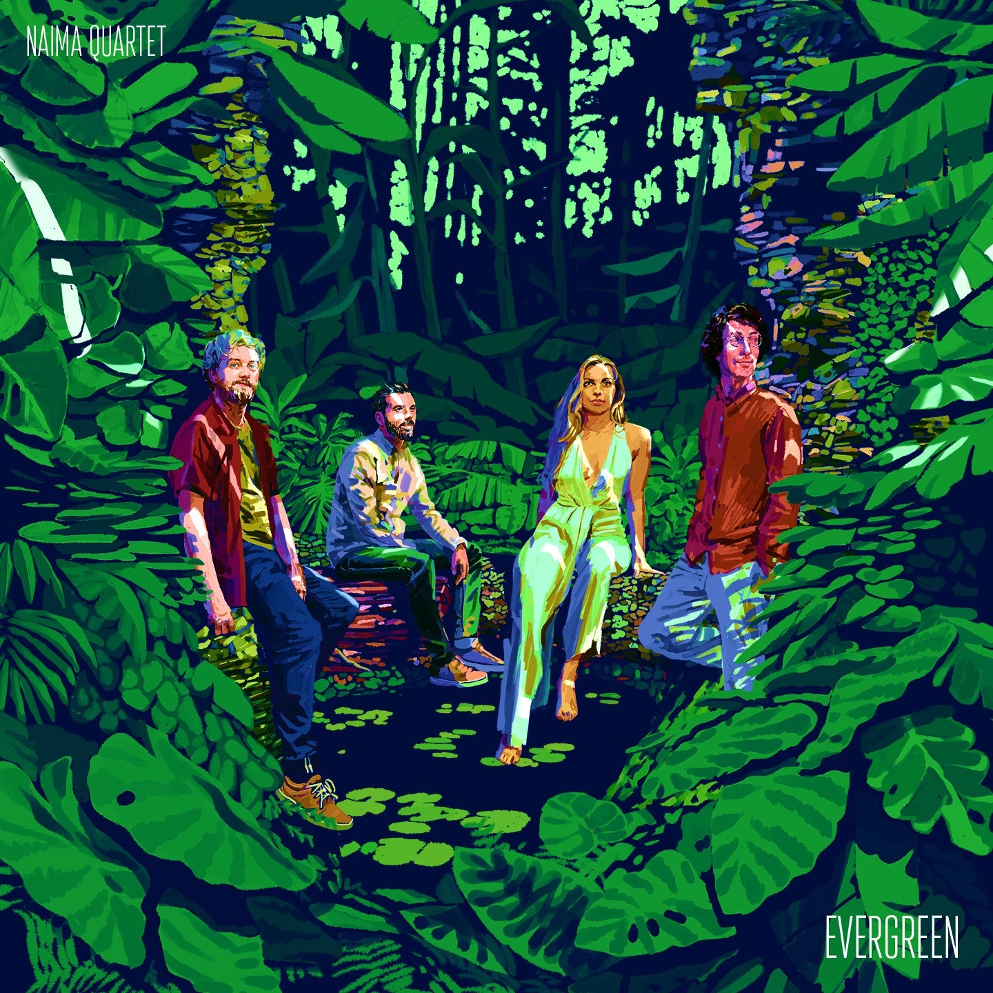 Pochette de : EVERGREEN - NAÏMA QUARTET (VINYLE 33T)