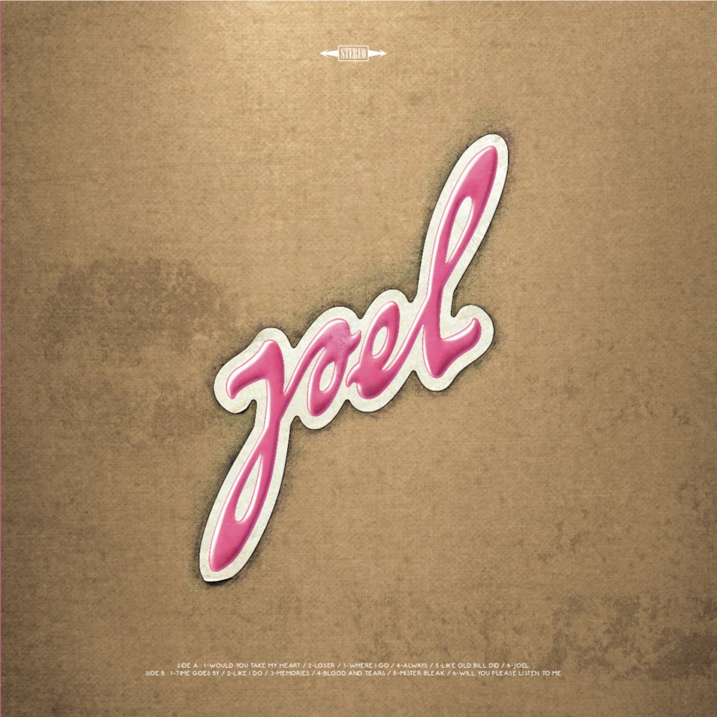 Pochette de : JOEL - JOEL (VINYLE 33T)