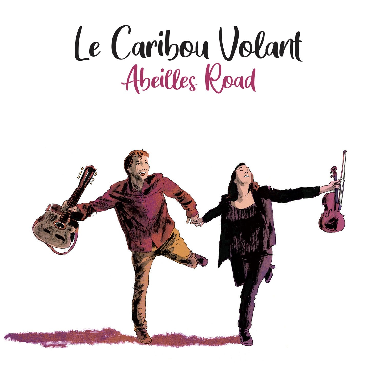 Pochette de : ABEILLES ROAD - CARIBOU VOLANT (33T)