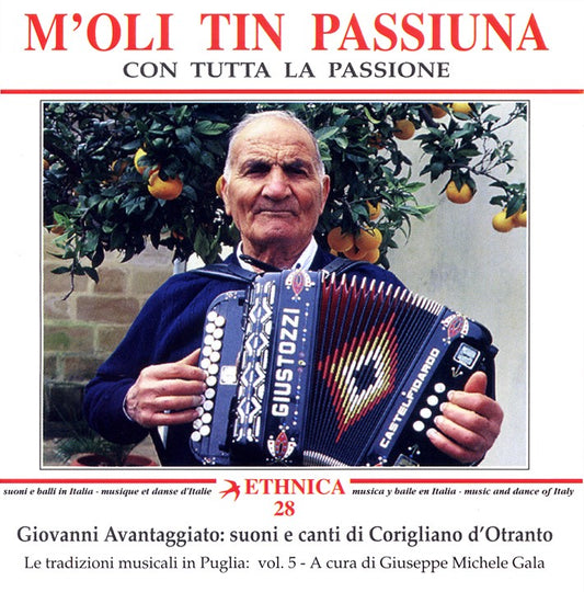 Pochette de :  M'OLI TIN PASSIUNA  - GIOVANNI AVANTAGGIATO  (CD)